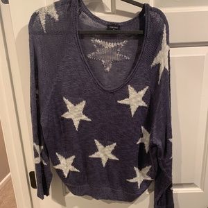 Blank Paige Navy Star Sweater